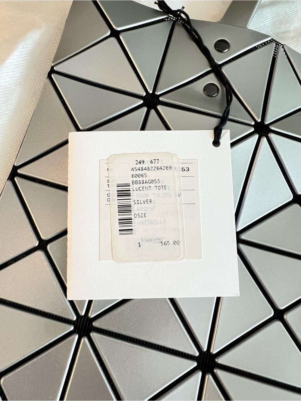 Issey Miyake Silver BAO BAO Geometric Tote - Picture 4 of 14